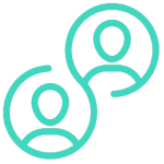 Icon of worldwide business meeting function