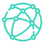 Icon of global network accessibility