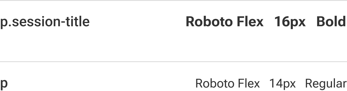 Font style of headings